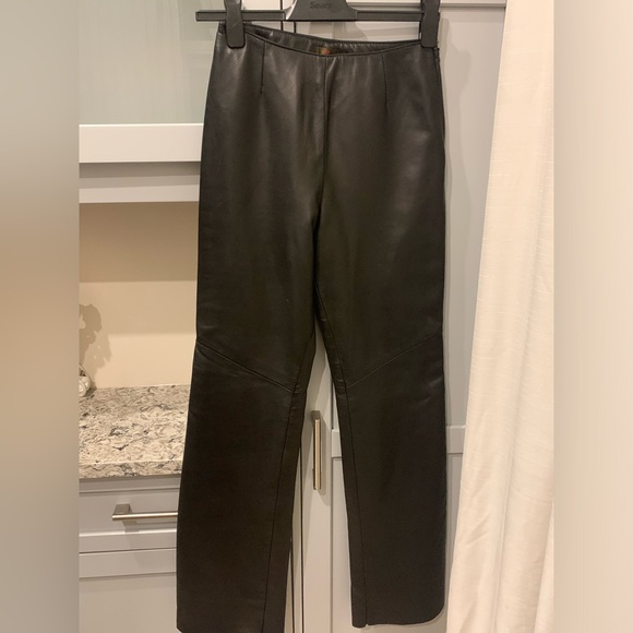 Danier leather straight leg pants new w tags - Picture 1 of 4